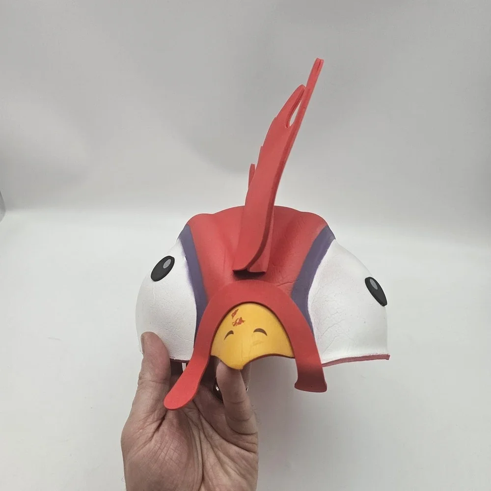 Disney On Ice Chicken Rooster Hat Red White Adult Costume Foam Toy Helmet